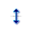 Vertical resize cursor