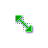 Diagonal Resize 1 Green cursor