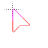 Pink and Red Carbon Fiber Light cursor