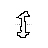 Vertical resize cursor