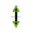 Vertical resize cursor
