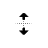 Vertical resize cursor