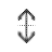 Vertical resize cursor