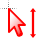 Vertical resize cursor