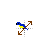 D Blue Diagonal 2 Sitting Birb cursor