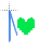 UNDERTALE Soul Cursor Writing cursor