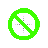 Super Simple Green Unaviable cursor