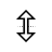 Vertical resize cursor