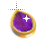 Right Amethyst in Gold Teardrop Background cursor