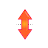 Vertical resize cursor