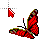 Red Butterfly cursor