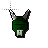 Green H'ween Mask cursor