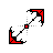 Long Tail Diagonal Resize 2 cursor