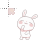 pastel dancing bunny lalala cursor