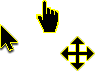 Gamma Pro Black And Yellow Cursors preview