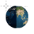 Rotating Earth - Half Dark cursor