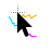 Rainbow electricity cursor