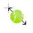 Diagonal Tennis Ball Corgi 1 cursor