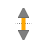 Vertical resize cursor