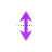Vertical resize cursor