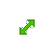 Green Diagonal Resize 2 cursor