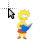lisa reading cursor