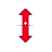 Vertical resize cursor