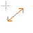 Diagonal 1 Fire cursor
