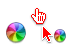 Rainbow Mac OS X Cursors cursor preview