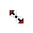 Red Concept Diagonal Resize 1 cursor