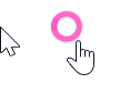 Windows 10 Black-Orange Cursors preview