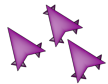 Purple Star Cursors preview