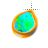 left blue-green opal in gold cursor