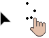 Metro X3 Bold Stealth White Cursors cursor preview