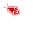 Angled Red shadow cursor