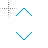 Vertical resize cursor