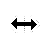 Horizontal resize cursor