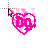 neon magenta flame drain gang D&G logo heart bladee cursor