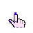 Mouse with blue things cursor