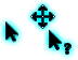Windows 7 blue glowing Cursors preview