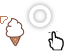 Ice Cream Kawaii White Cursors preview
