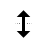 Vertical resize cursor
