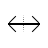 Horizontal resize cursor