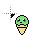 green ice cream cursor