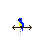 D Blue Sitting Birb cursor