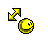 Pac Man Diagonal 2 cursor