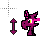 Vertical resize cursor
