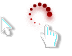 Glass Curve Red Edit Cursors preview