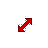 Red Diagonal Resize 2 cursor