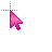 Small Pink 3 V cursor
